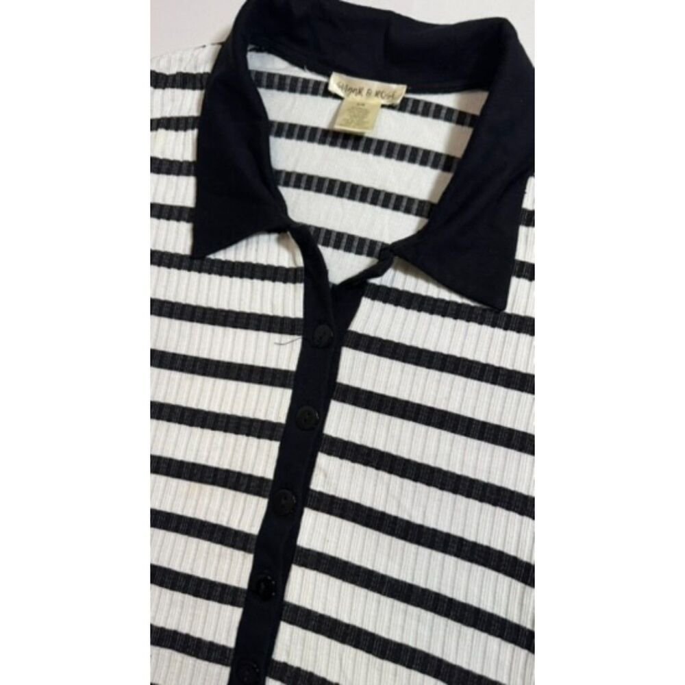Striped Button up - Picture 2 of 4